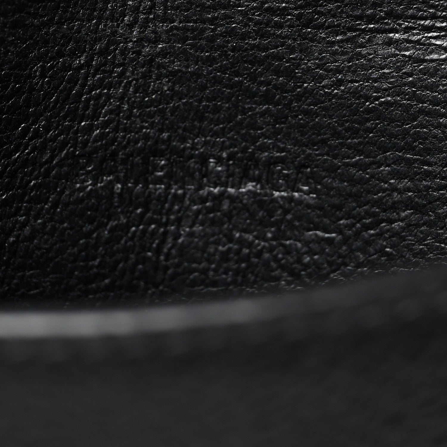 Balenciaga Grained Calfskin Cash Phone Holder Wallet Black 6 of 8