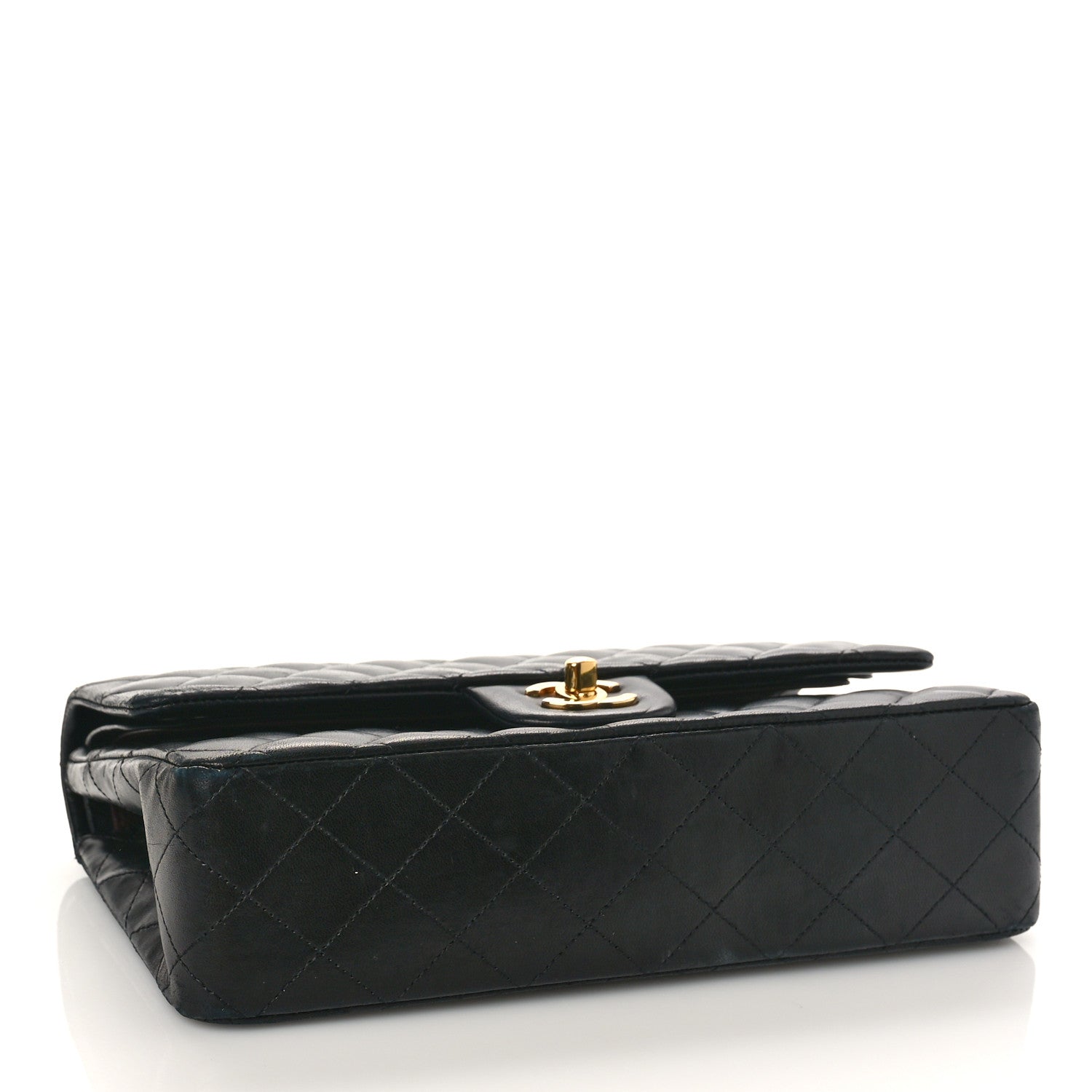 Chanel Lambskin Quilted Medium Double Flap Black 4 of 13