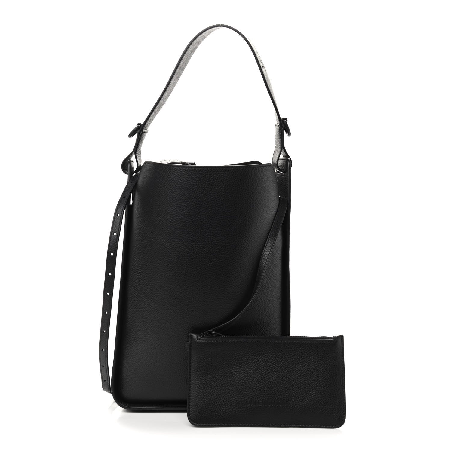 Balenciaga Calfskin Logo Embossed Small Tool 2.0 North-South Tote Black 1 of 10