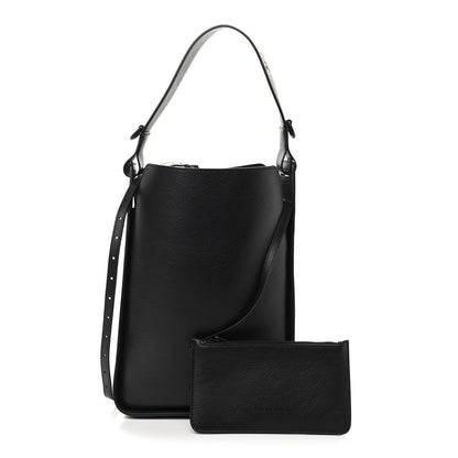 Balenciaga Calfskin Logo Embossed Small Tool 2.0 North-South Tote Black 1 of 10