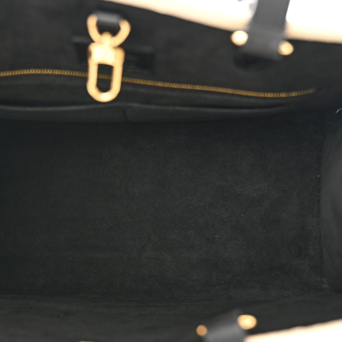 Empreinte Monogram Giant Broderies Onthego MM Cream Black