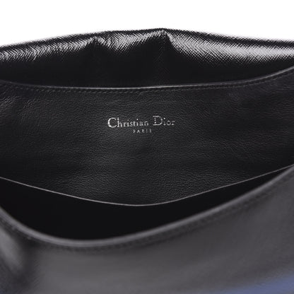 Christian Dior Grained Calfskin Stripe Dune Flap Black 6 of 10