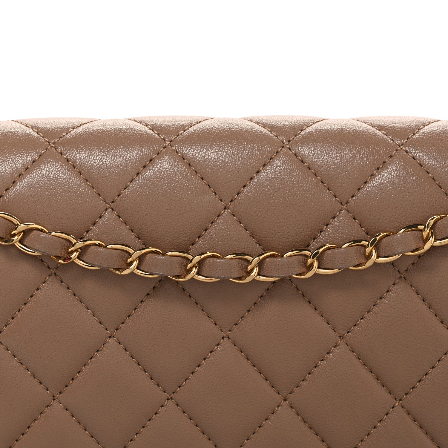 Chanel Sheepskin Quilted Vintage Mademoiselle Flap Beige 8 of 11