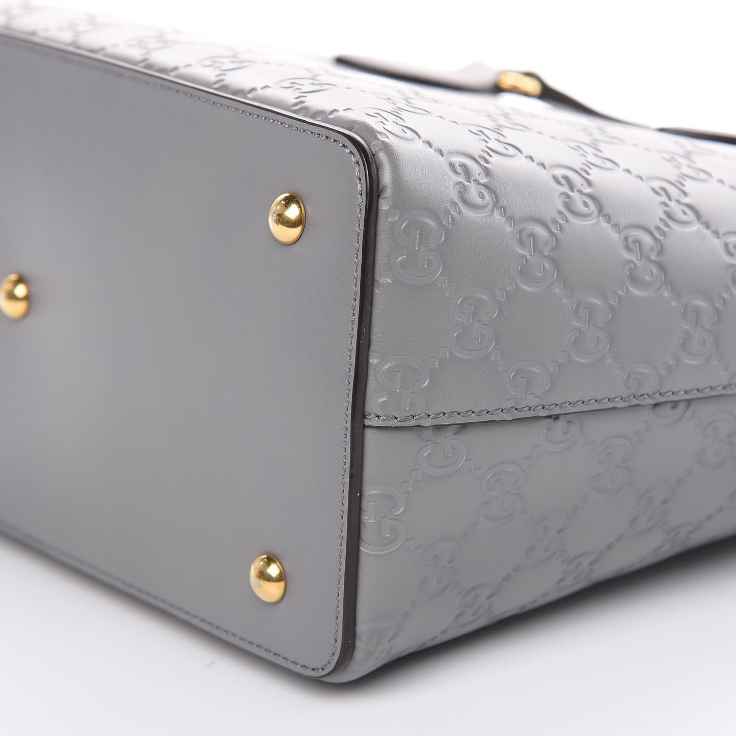 Guccissima Linea A Foldover Tote Storm Grey
