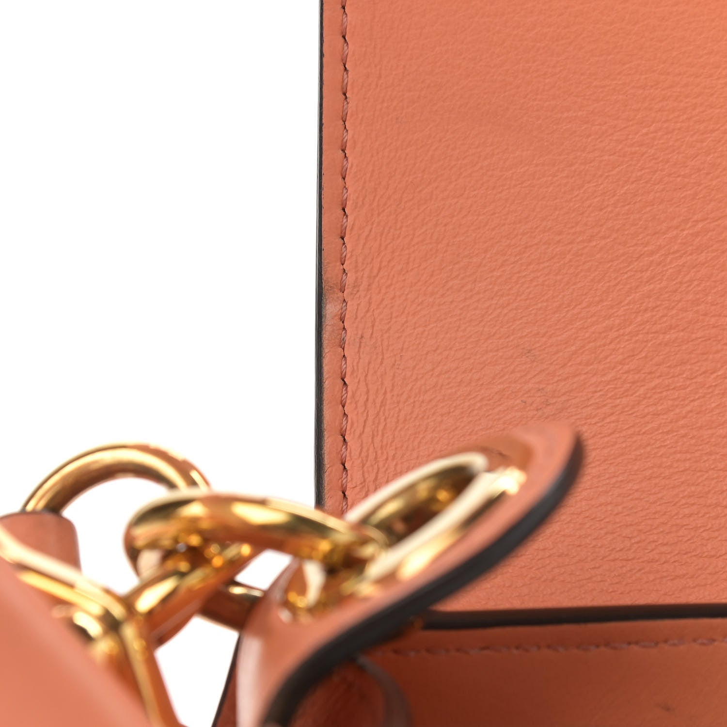 Chloe Patent Calfskin Suede Small Tess Bag Autumnal Brown 15 of 15