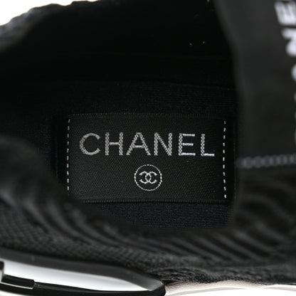 Chanel Fabric Logo Sneakers 38 Black 7 of 8