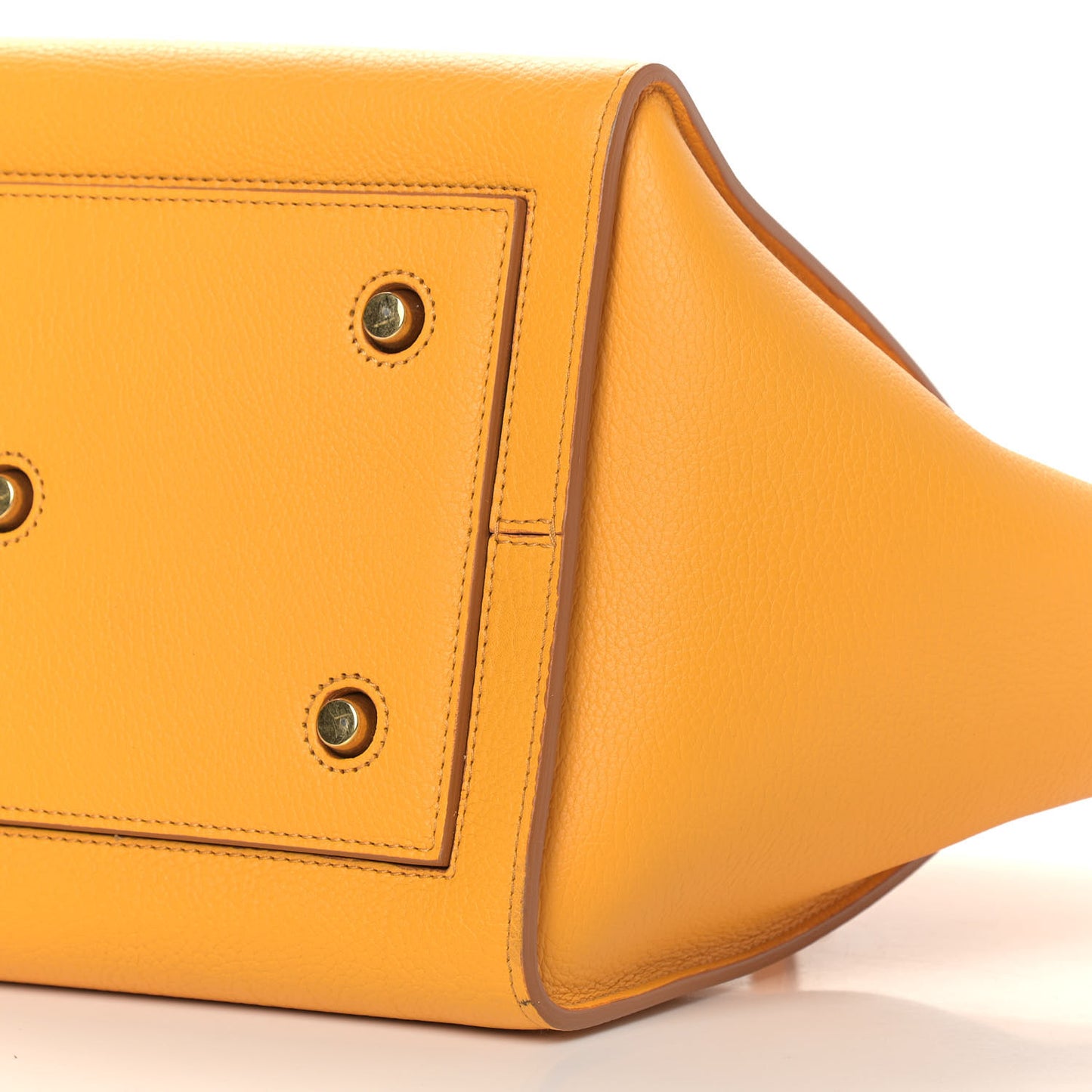 Crisped Calfskin Small Tie Knot Tote Saffron