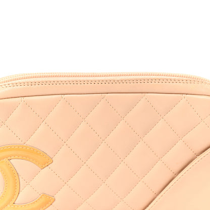 Chanel Calfskin Quilted Cambon Pochette Beige 8 of 11
