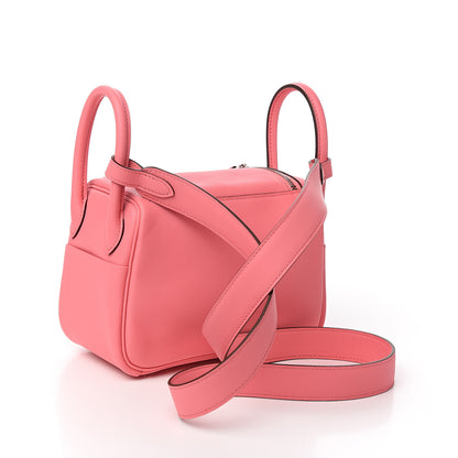 Hermes Swift Mini Lindy 20 Rose Ete 2 of 10