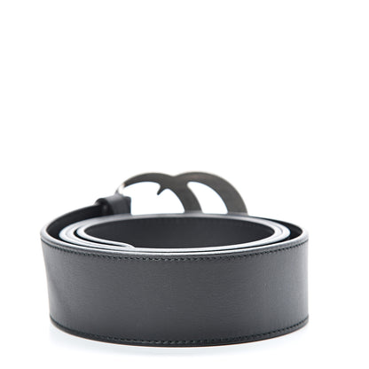 Gucci Moon Calfskin Nickel Double G 40mm Belt 85 34 Black 2 of 5