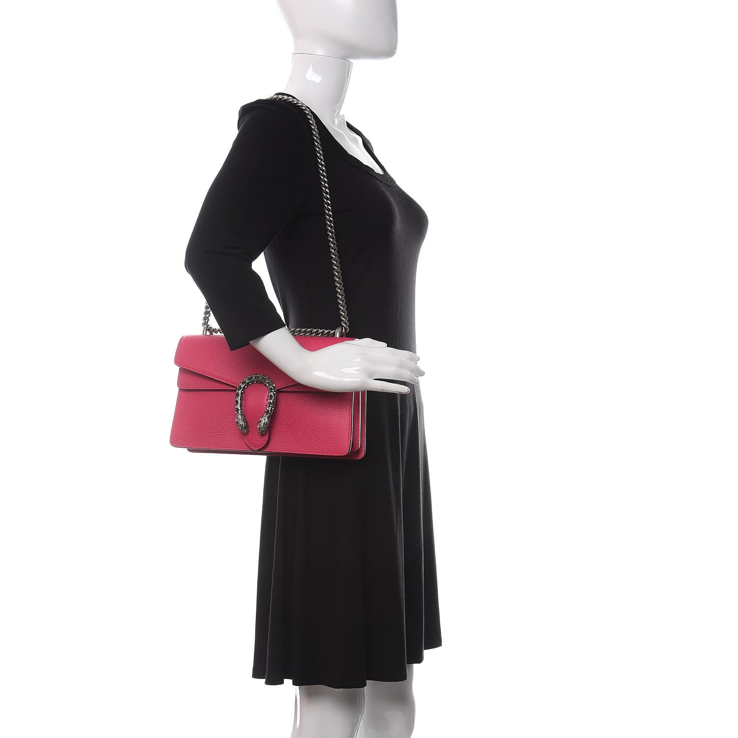 Gucci Dollar Calfskin Small Dionysus Shoulder Bag Box Pink 2 of 10