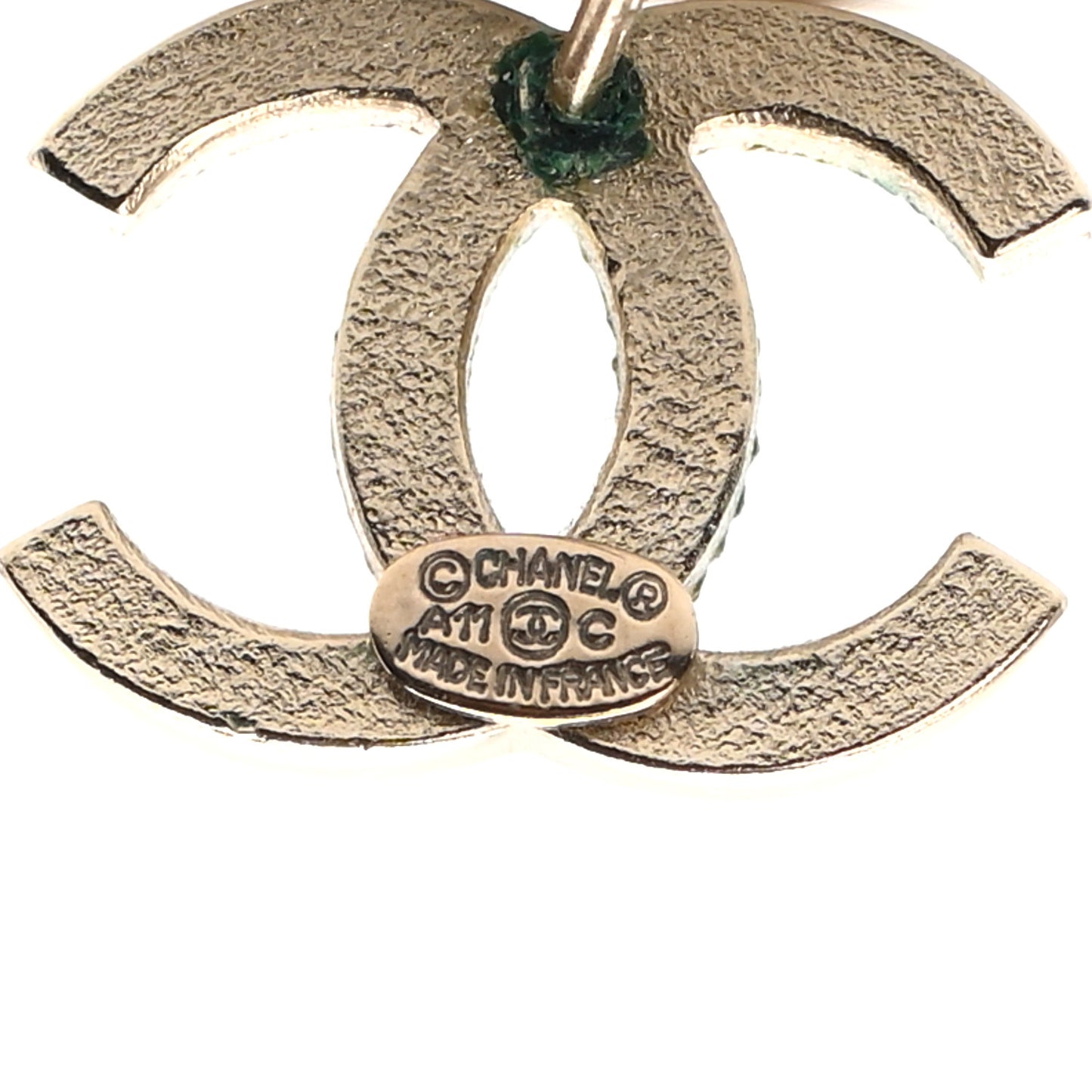 Crystal CC Earrings Gold
