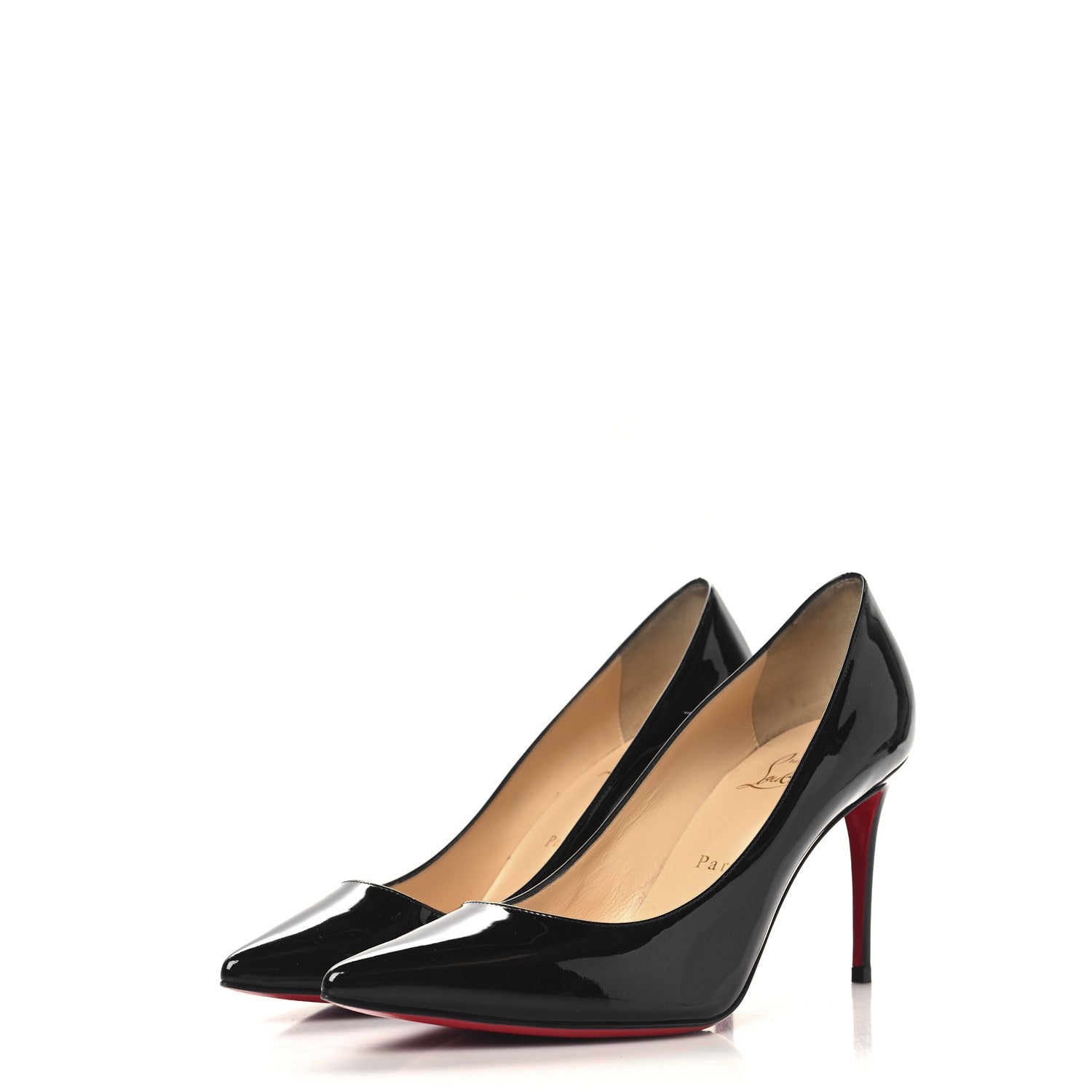 Christian Louboutin Patent Kate 85 Pumps 38.5 Black 4 of 9