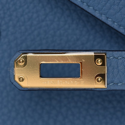 Hermes Togo Kelly Retourne 25 Azur 10 of 31