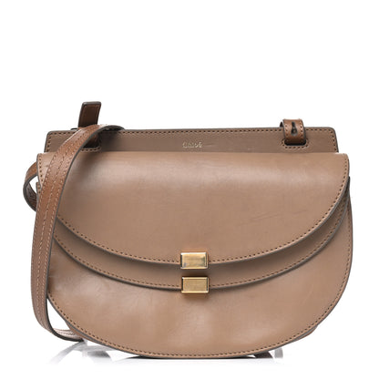 Chloe Calfskin Georgia Crossbody Bag Chestnut Cream 1 of 16