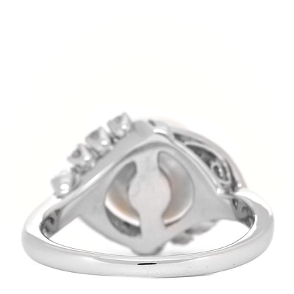 Mikimoto Platinum Diamond Akoya Pearl 8.5mm Cocktail Ring 49 5 3 of 5