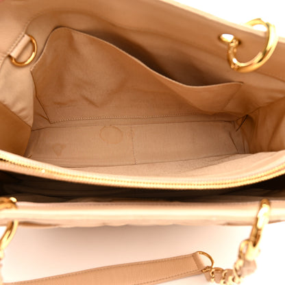Chanel Caviar Quilted Grand Shopping Tote GST Beige Clair 5 of 13