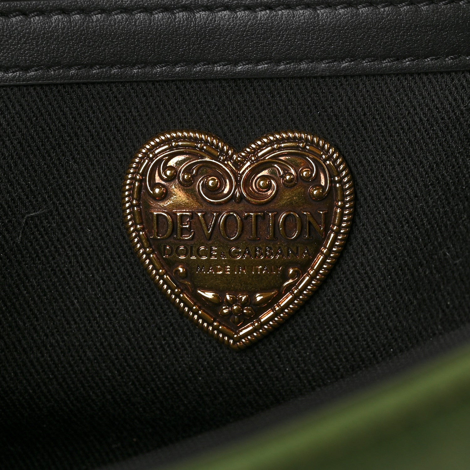 Dolce & Gabbana Calfskin Camouflage Pattern Medium Devotion Crossbody Bag 6 of 9