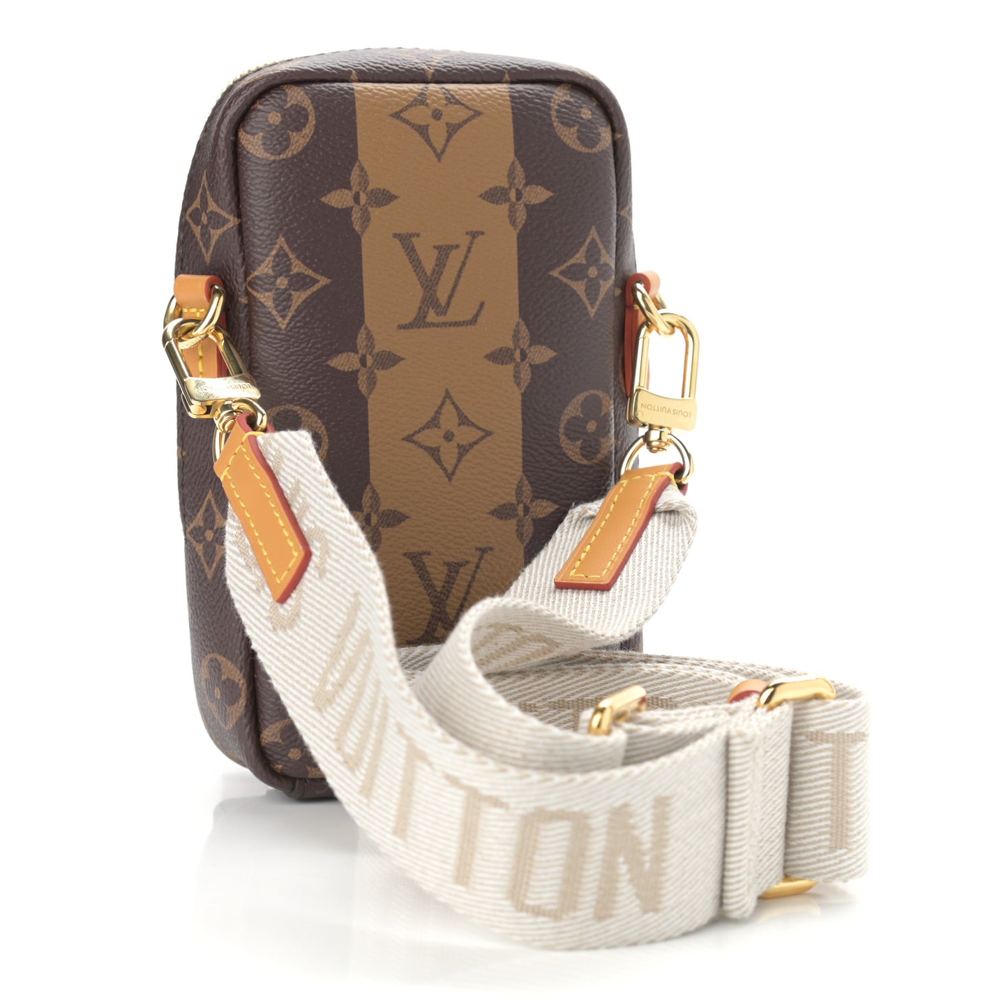 X NIGO Reverse Monogram Flat Double Phone Pouch