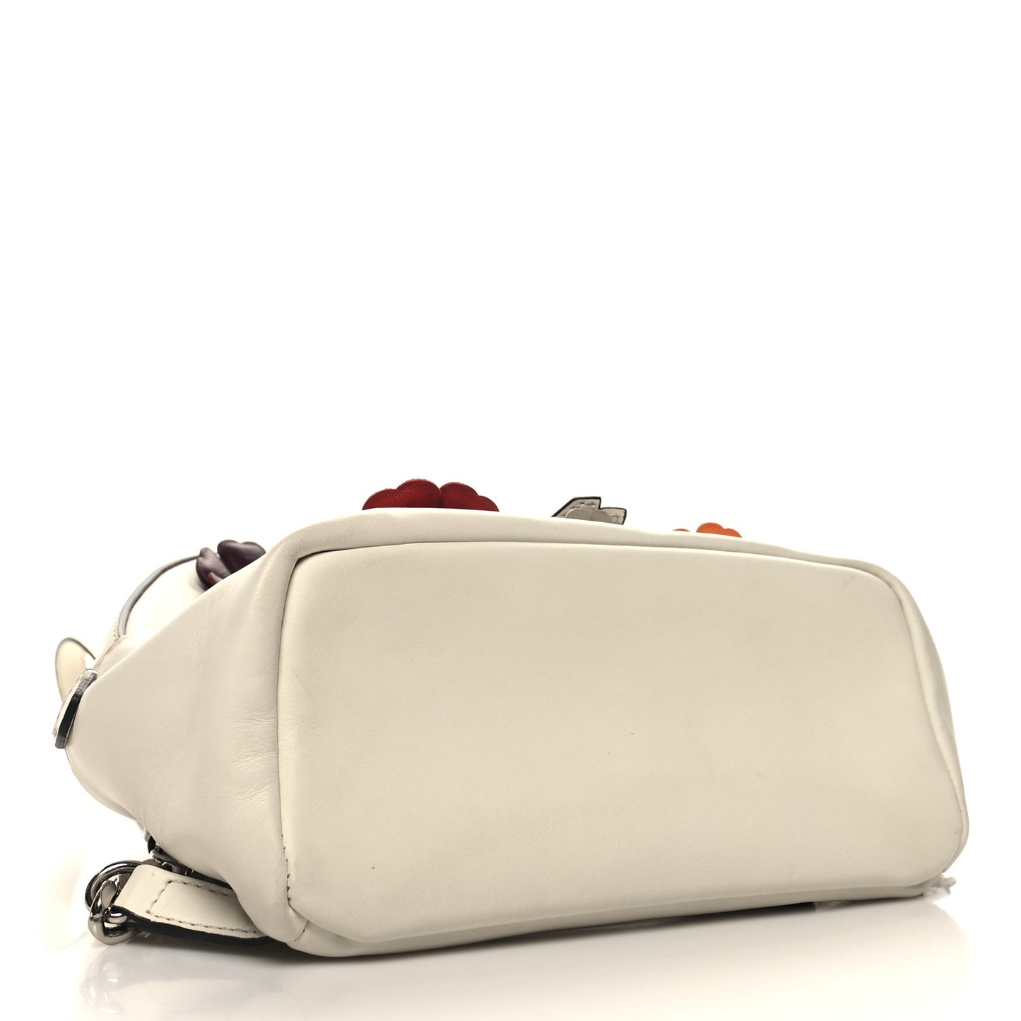 Vitello Dolce Flowerland Studded Mini Backpack White Ice Multicolor