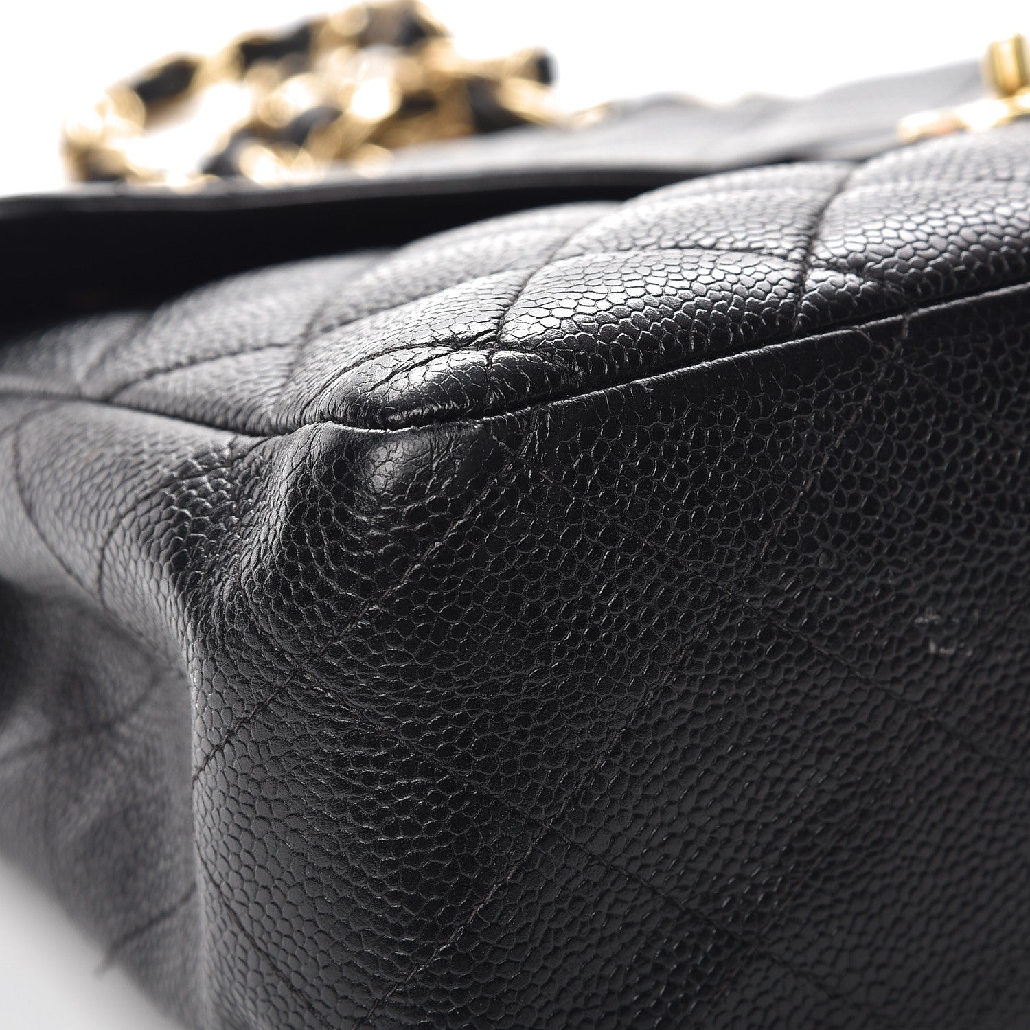 Chanel Caviar Quilted Jumbo Single Flap Black 12 of 16