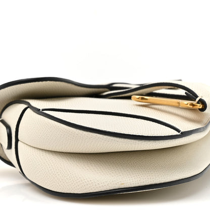 Christian Dior Grained Calfskin Mini Saddle Bag White 10 of 12