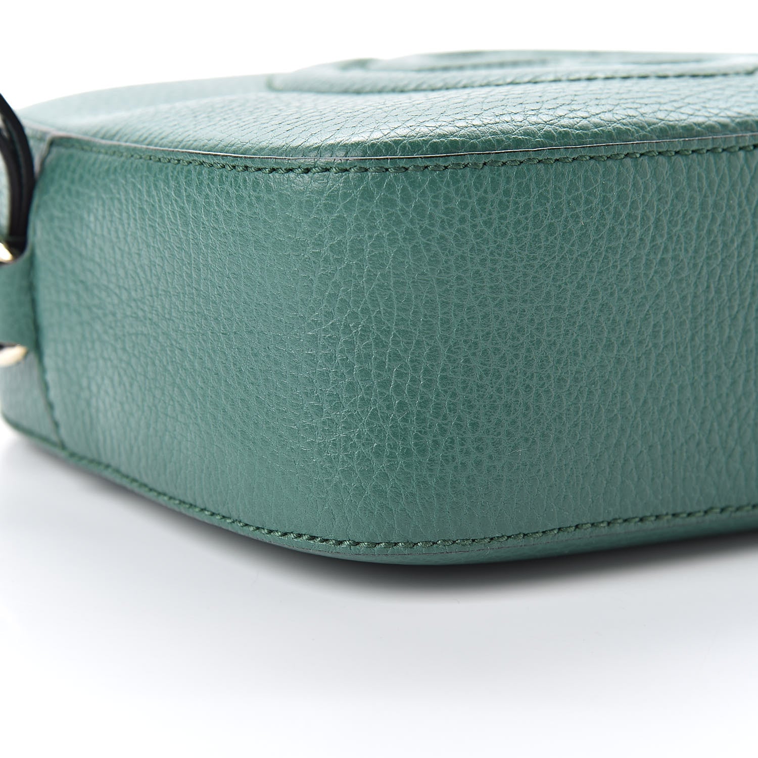 Gucci Pebbled Calfskin Small Soho Disco Bag Emerald Green 9 of 10