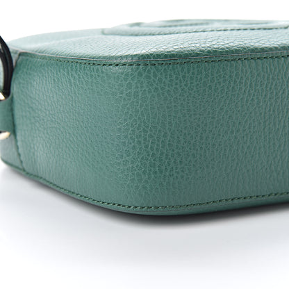 Gucci Pebbled Calfskin Small Soho Disco Bag Emerald Green 9 of 10