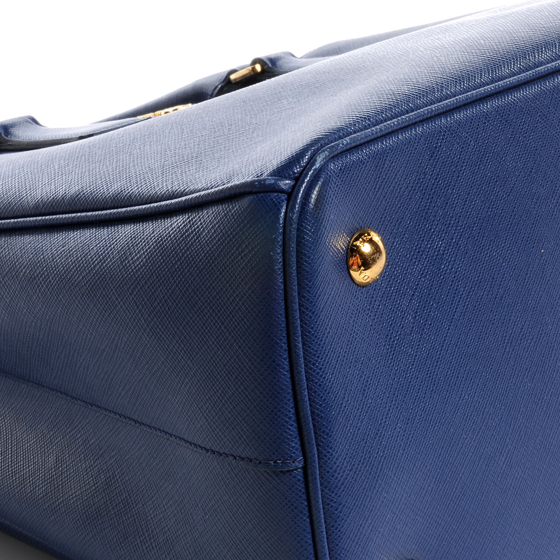 Prada Saffiano Lux Medium Tote Bluette 8 of 9
