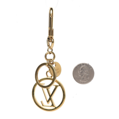 Louis Vuitton LV Circle Bag Charm Key Holder Gold 2 of 3