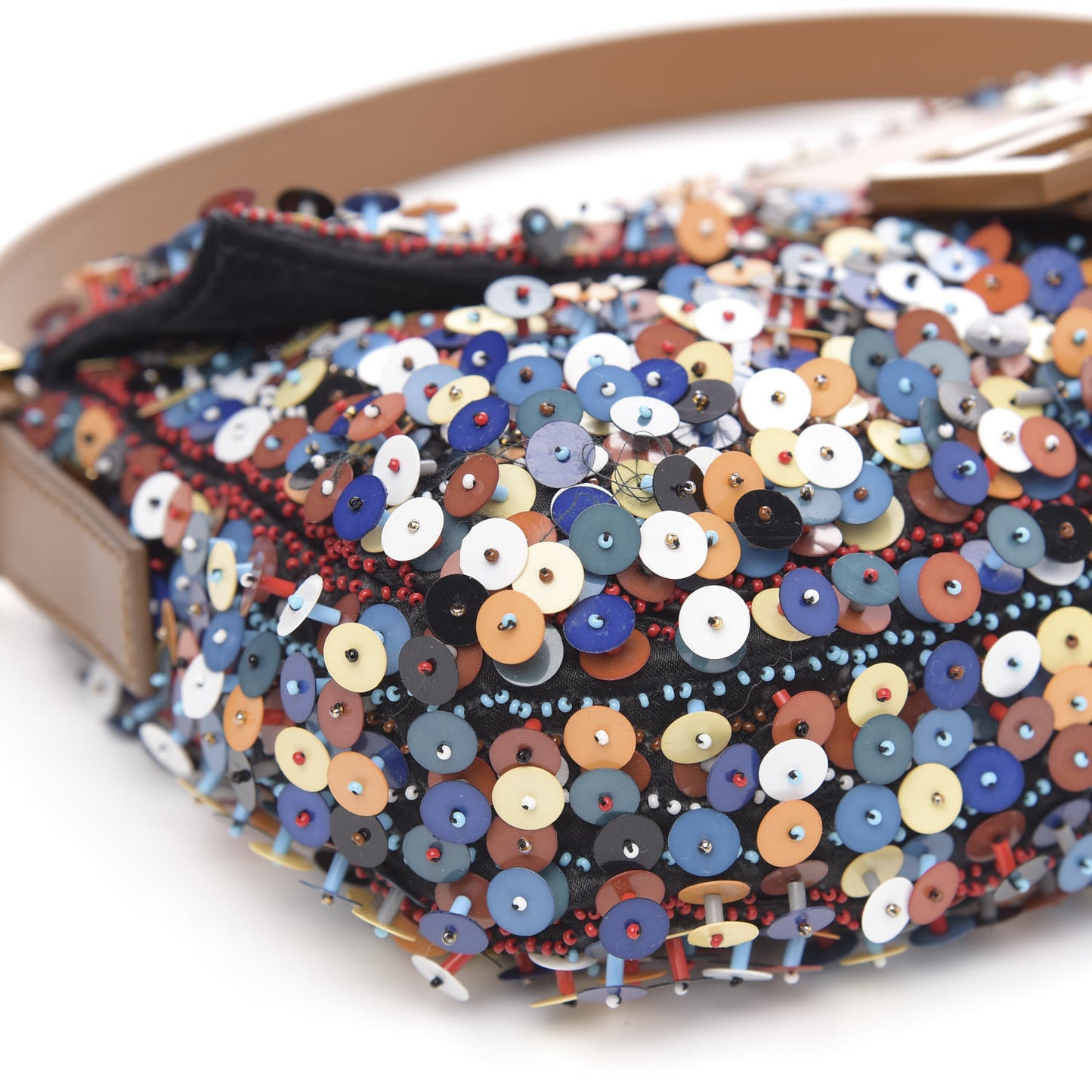 Sequin Embroidered Baguette Multicolor