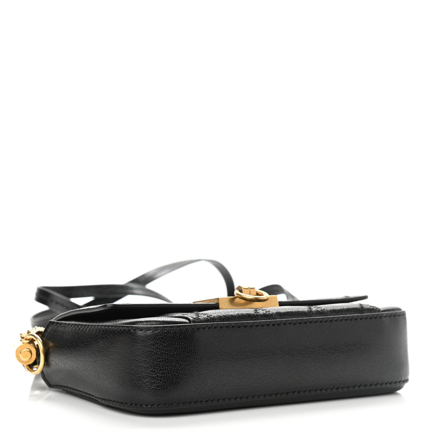 Givenchy Goatskin Quilted GV3 Mini Pocket Convertible Bag Black 3 of 10