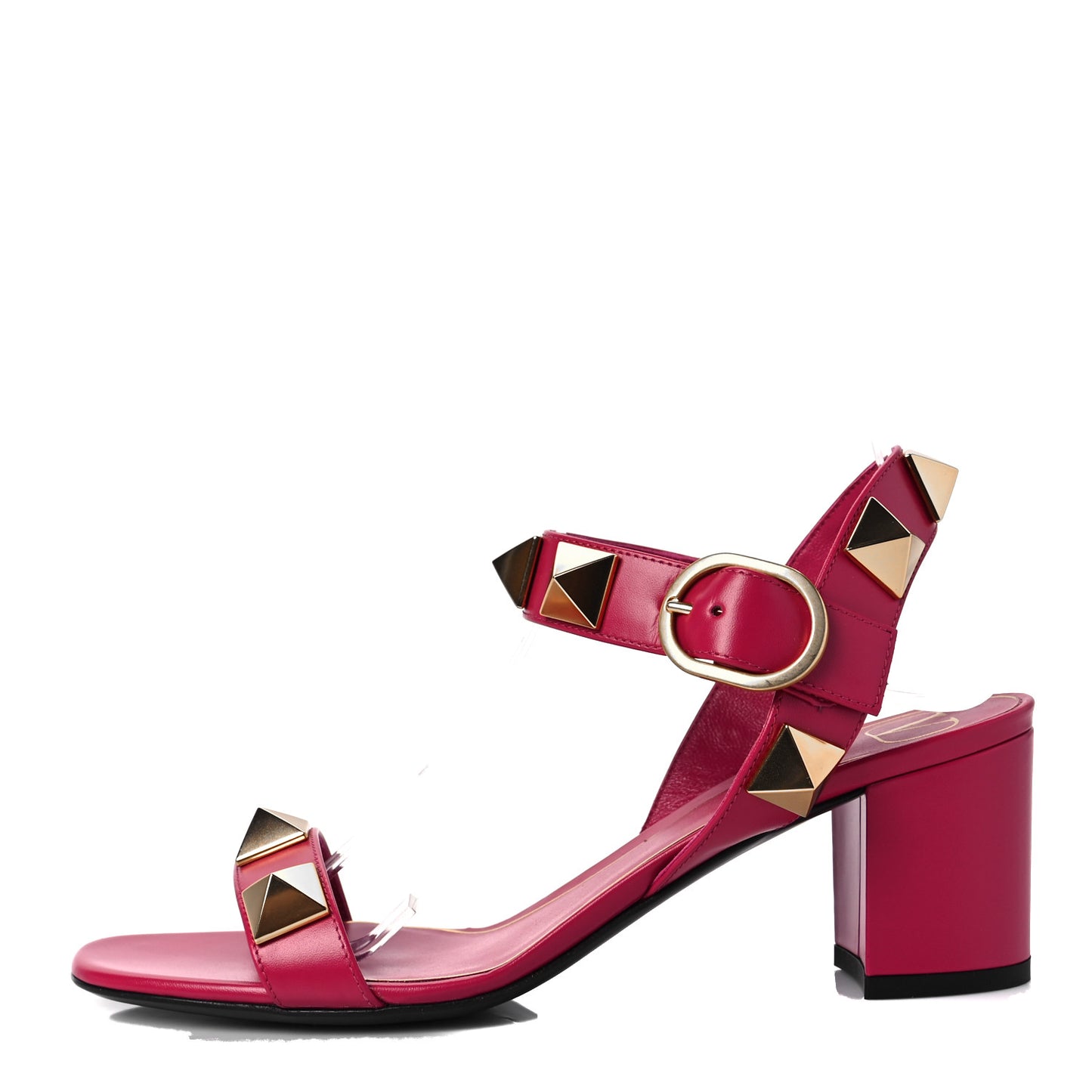 Calfskin Roman Stud 60mm Sandals 37.5 Blossom