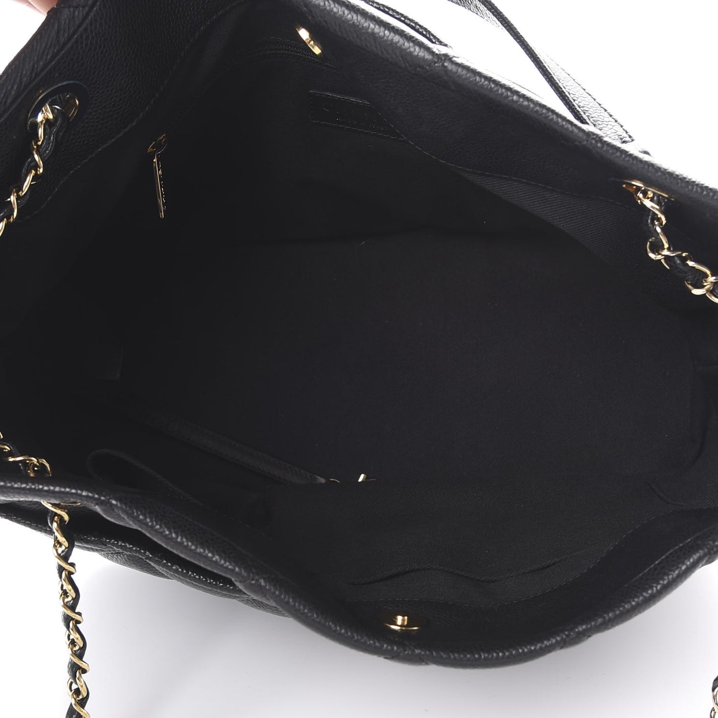 Caviar Quilted Timeless CC Soft Tote Black