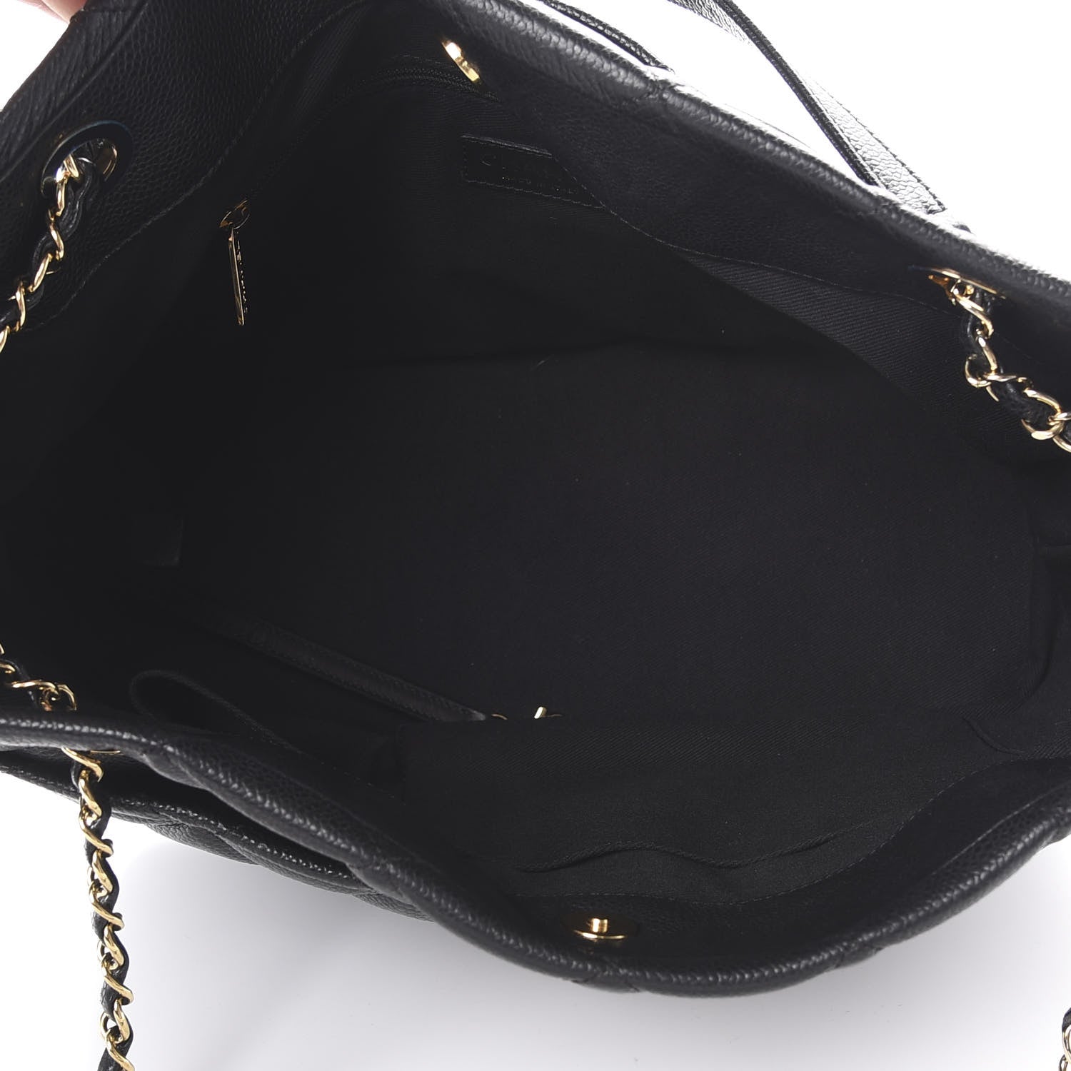 Chanel Caviar Quilted Timeless CC Soft Tote Black 4 of 10