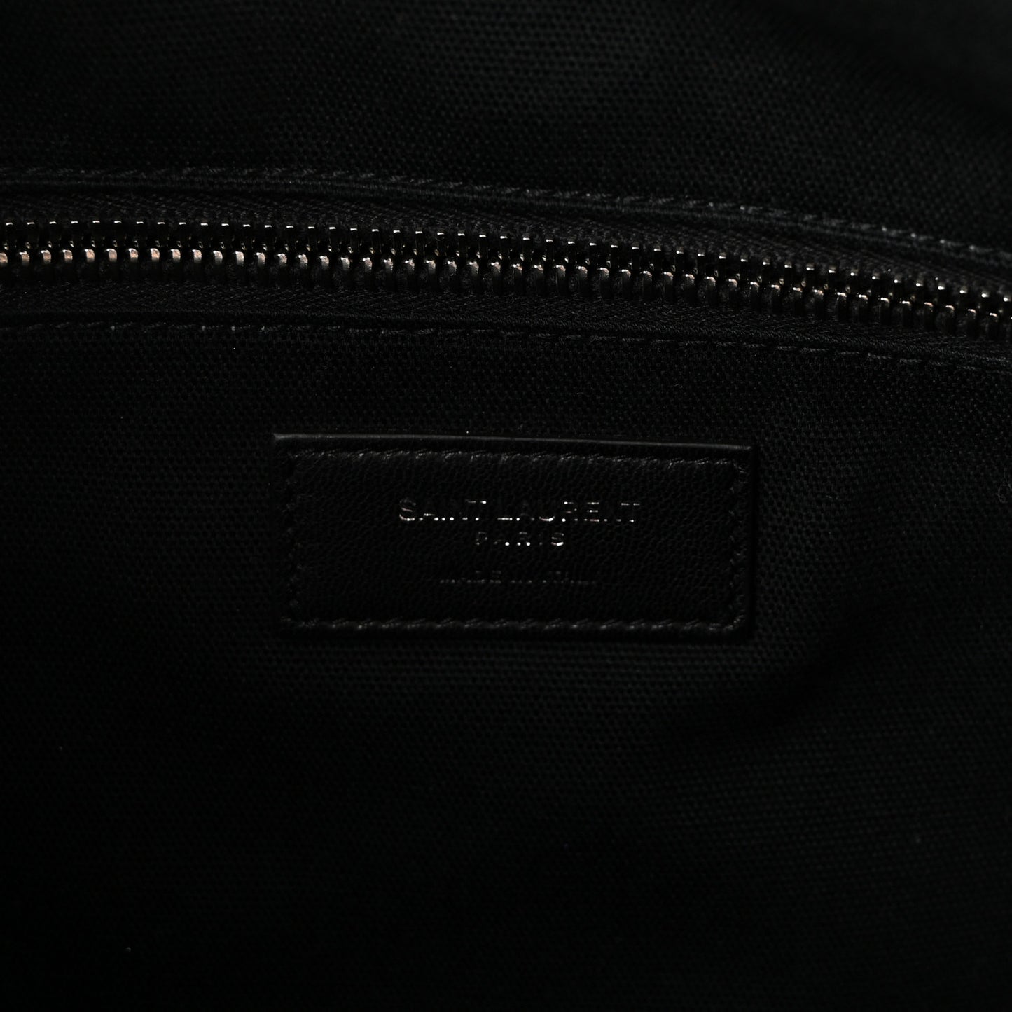 Calfskin Crocodile Embossed Large Convertible ID Bag Black