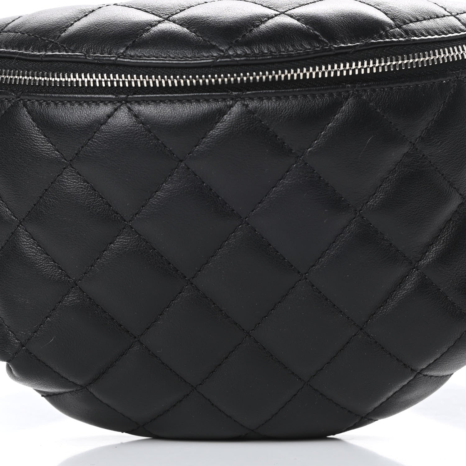 Chanel Calfskin Quilted Waist Belt Bag Black 9 of 11