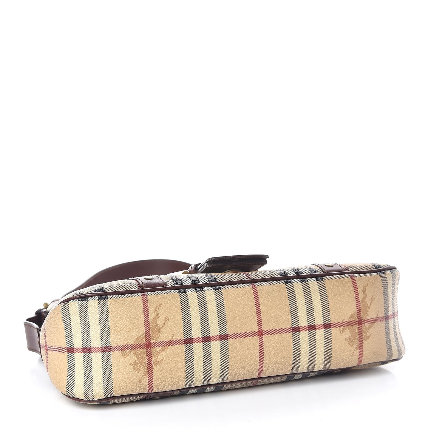 Haymarket Check Buckle Satchel Brown