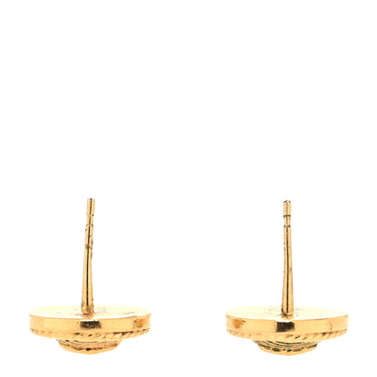 Chanel cc button earrings Gold 3 of 5
