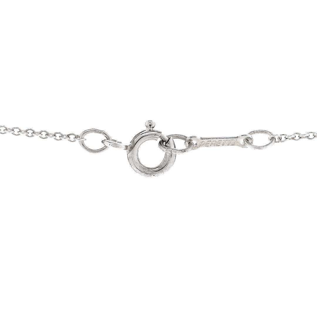 Sterling Silver Elsa Peretti 11mm Bean Pendant Necklace