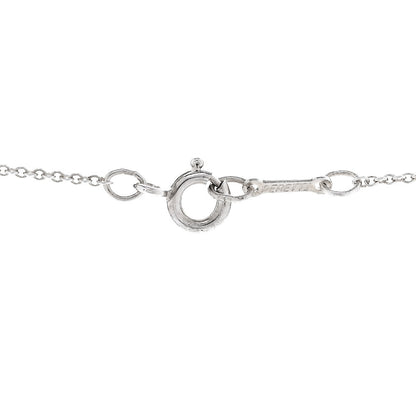 Tiffany Sterling Silver Elsa Peretti 11mm Bean Pendant Necklace 4 of 5