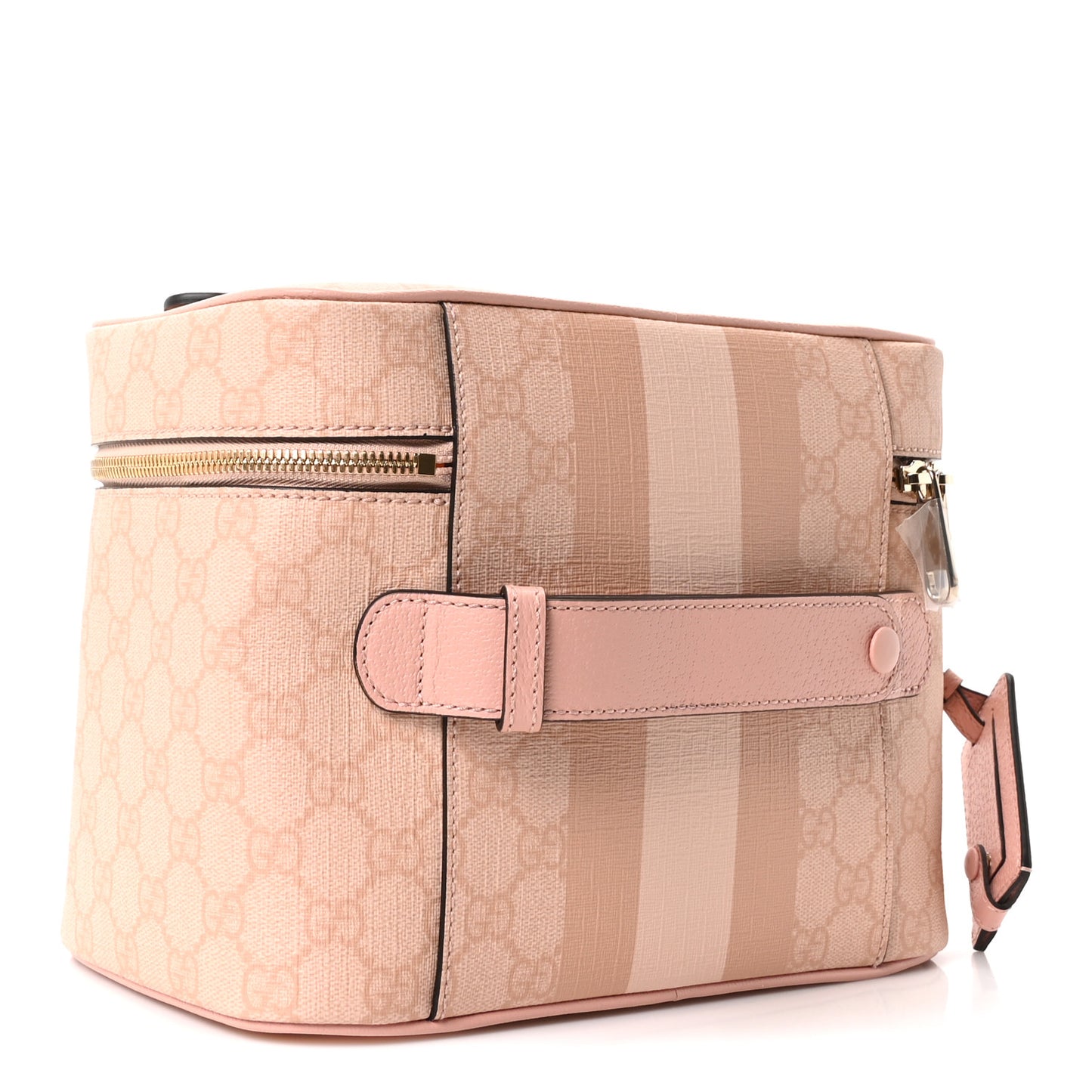 GG Supreme Monogram Textured Savoy Medium Beauty Case Pink