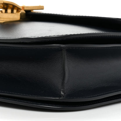 Celine Box Calfskin Medium Classic Box Flap Bag Navy 9 of 12
