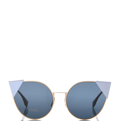 Fendi Iridia Sunglasses FF 0190 Rose Gold Blue 2 of 7