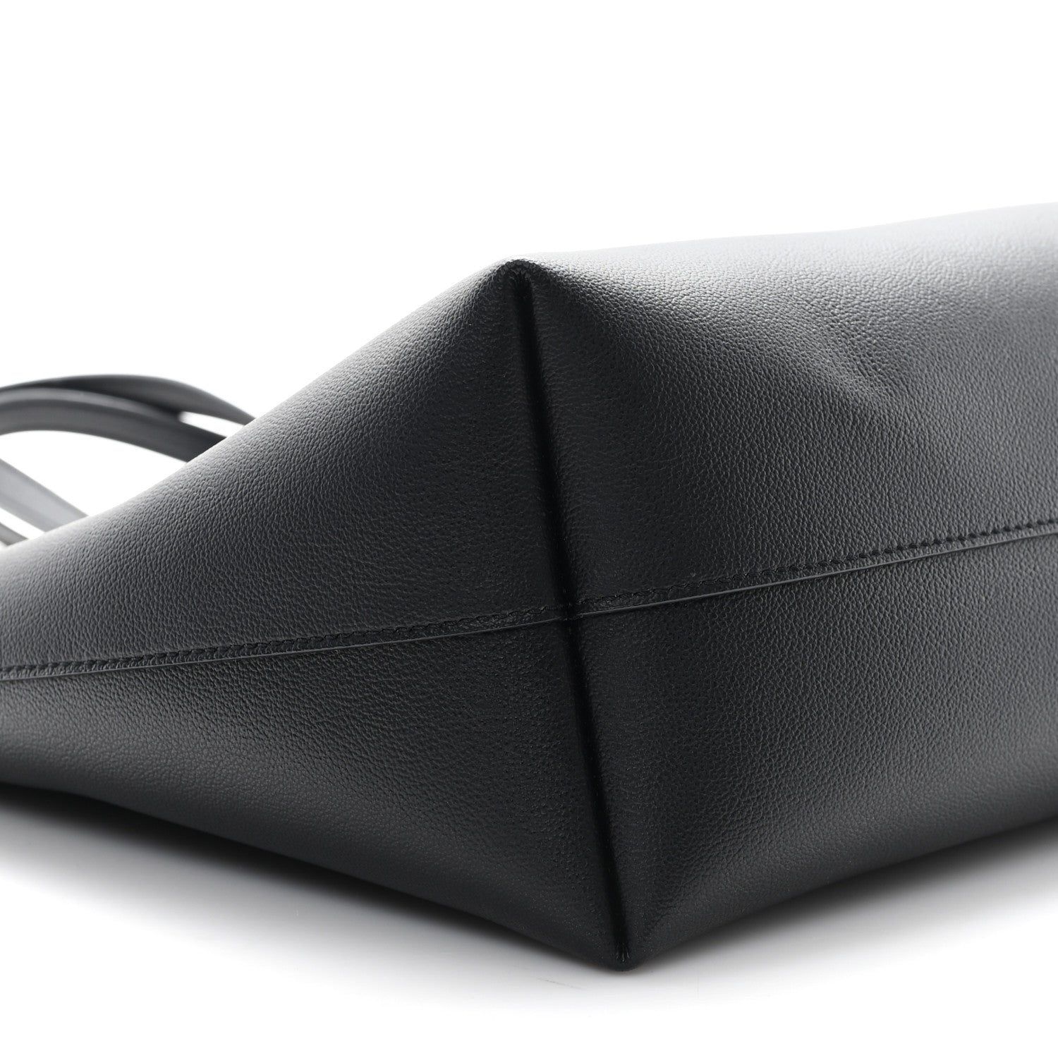 Versace Calfskin Virtus Tote Black 9 of 10