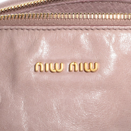 Miu Miu Vitello Lux Mini Bow Bag Mughetto 6 of 10