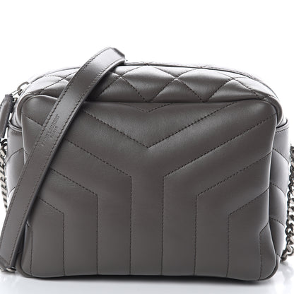Saint Laurent Calfskin Y Quilted Monogram Small Loulou Bowling Bag Earth 6 of 8