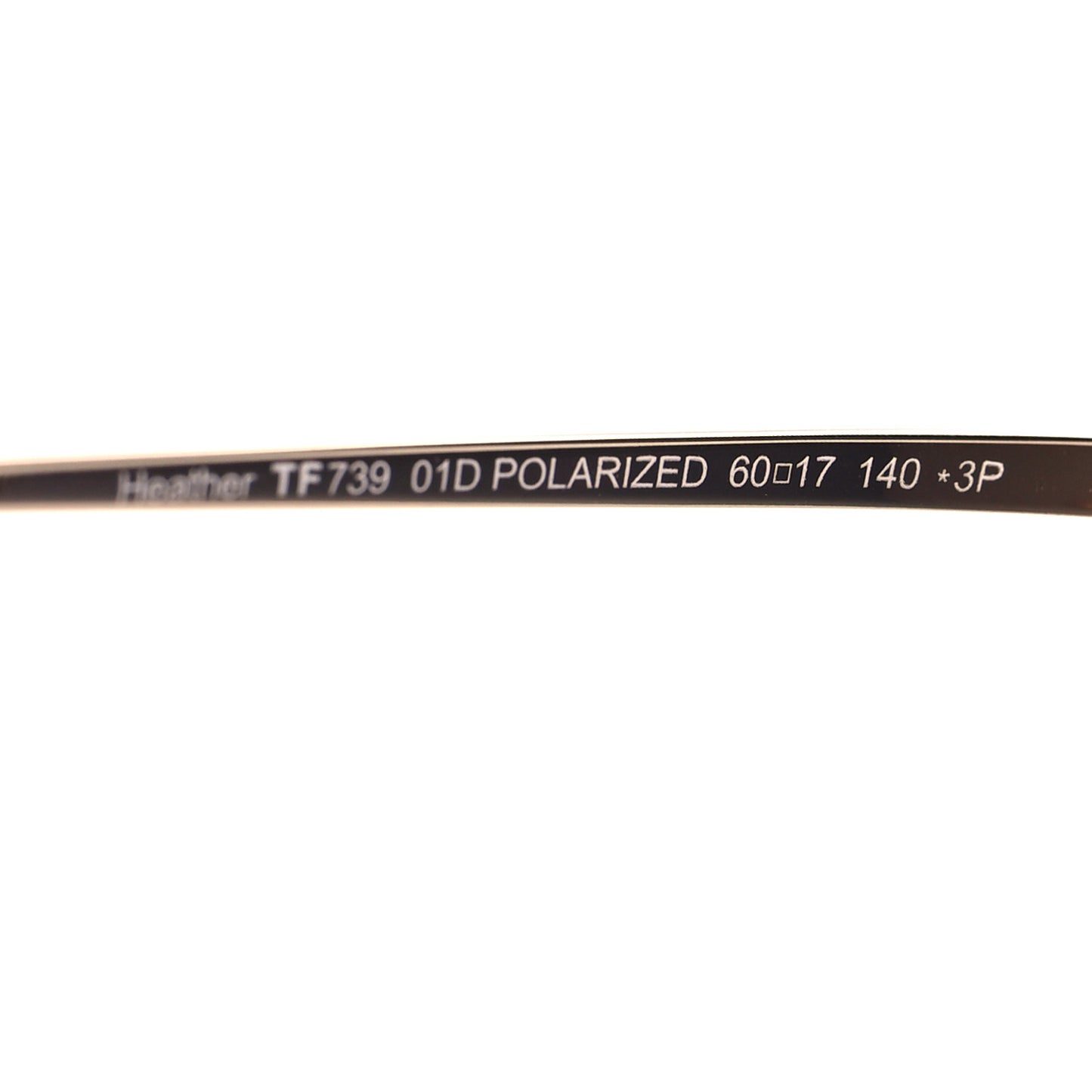 Acetate Polarized Heather Sunglasses TF739 Black