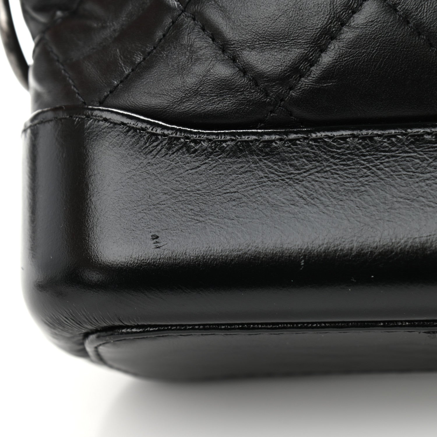 Chanel Aged Calfskin Quilted Small Gabrielle Hobo Black 8 of 10