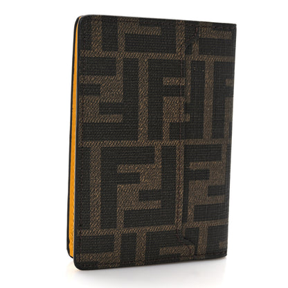 Fendi X FRGMT X POKEMON Glazed Fabric FF Pokemon Vertical Card Case Tobacco Mimosa 3 of 6